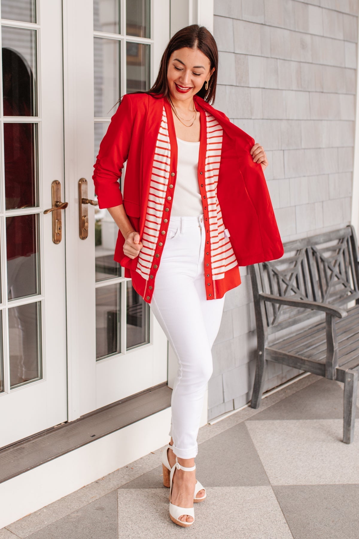 Have You Heard Cardigan in Red (Online Exclusive) - Uptown Boutique Ramona