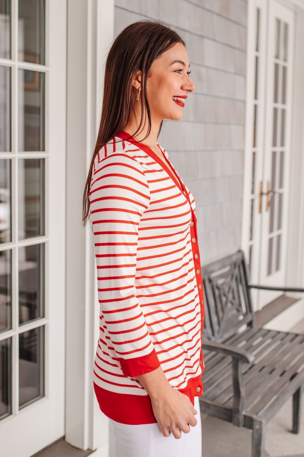 Have You Heard Cardigan in Red (Online Exclusive) - Uptown Boutique Ramona