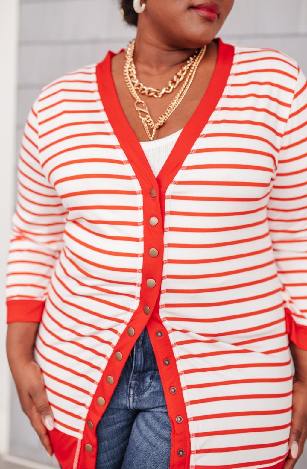 Have You Heard Cardigan in Red (Online Exclusive) - Uptown Boutique Ramona