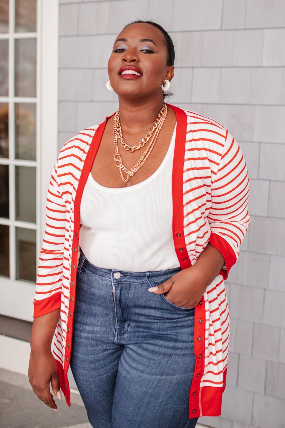 Have You Heard Cardigan in Red (Online Exclusive) - Uptown Boutique Ramona