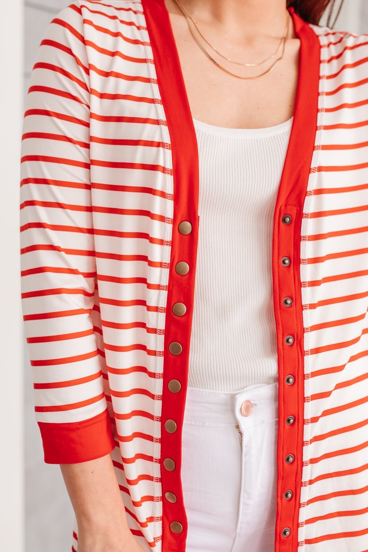 Have You Heard Cardigan in Red (Online Exclusive) - Uptown Boutique Ramona