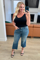 Hayes High Rise Wide Leg Crop Jeans - Uptown Boutique Ramona