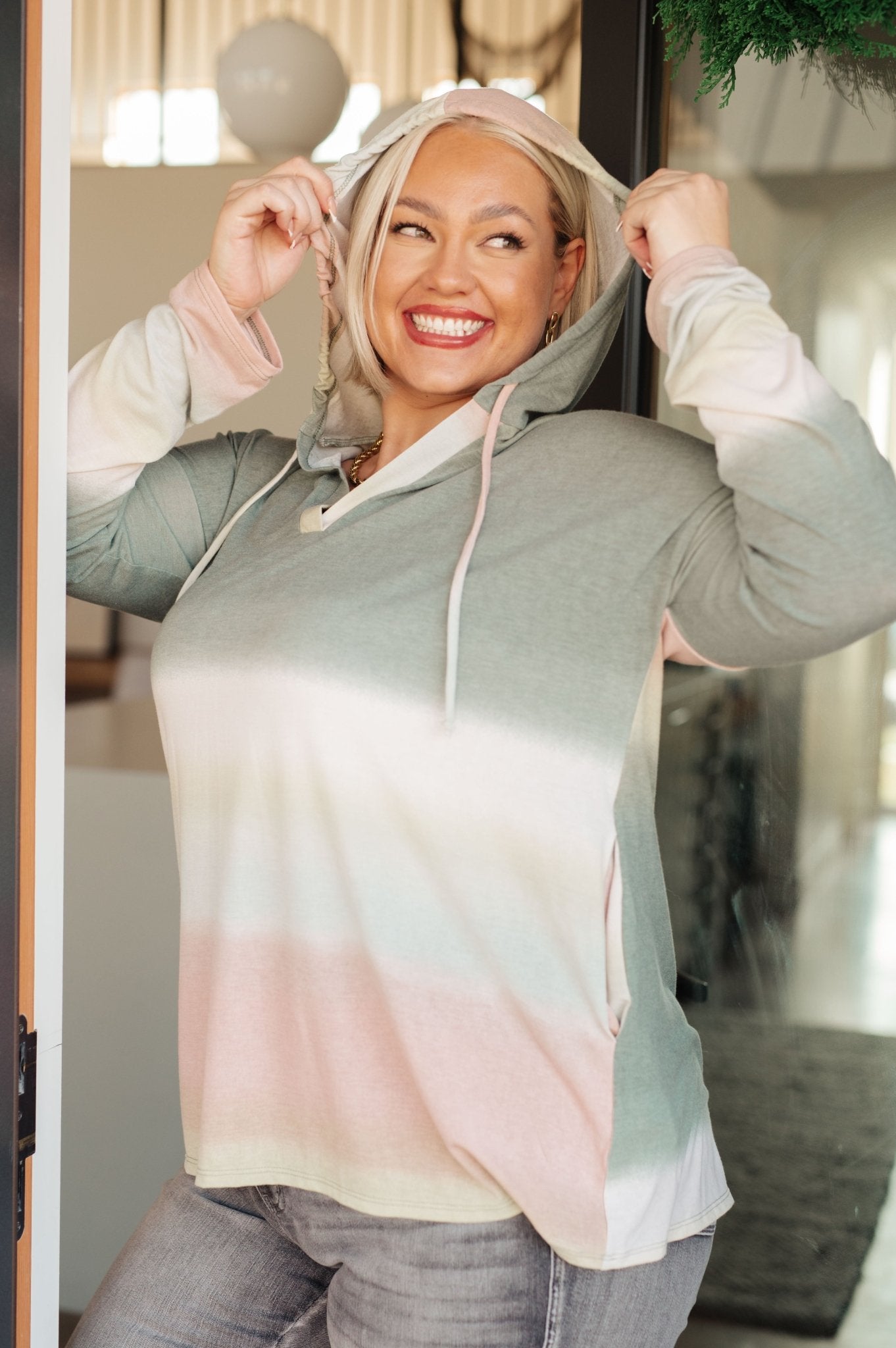 Hazy Horizon Ombre Hoodie (Online Exclusive) - Uptown Boutique Ramona