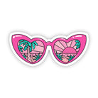 Heart sunglasses pink sticker - Uptown Boutique Ramona