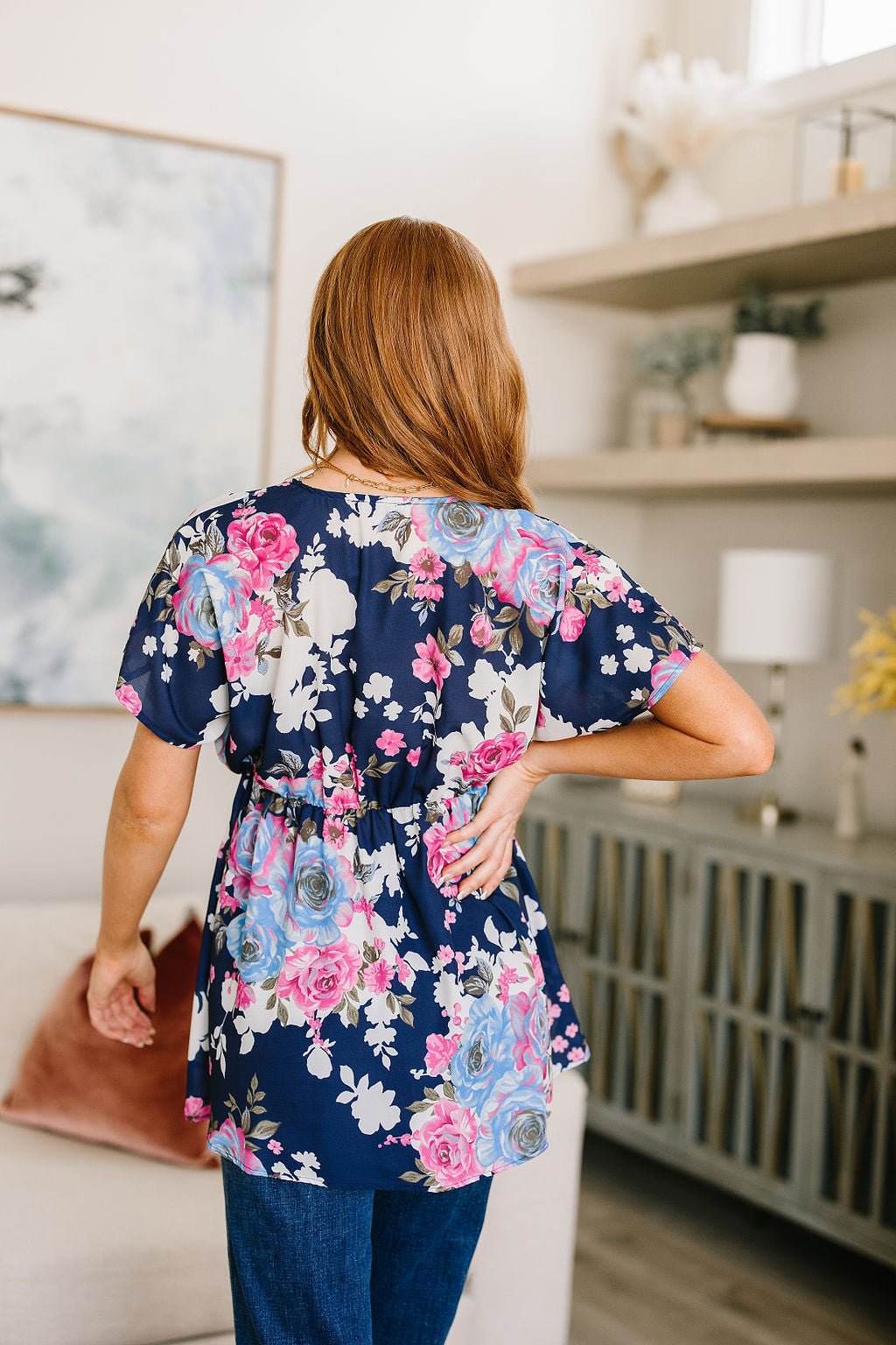 Hello Hummingbird Floral Top (Online Exclusive) - Uptown Boutique Ramona