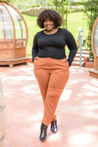 Here For It Long Sleeve Ribbed Crop Top (Online Exclusive) - Uptown Boutique Ramona