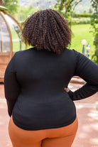 Here For It Long Sleeve Ribbed Crop Top (Online Exclusive) - Uptown Boutique Ramona