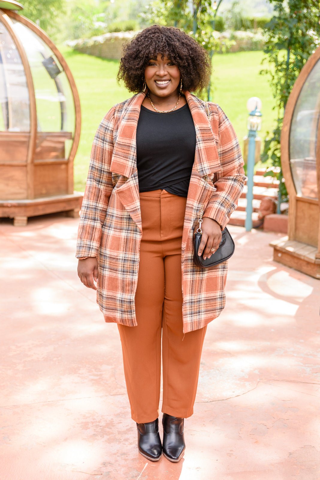 Here For It Long Sleeve Ribbed Crop Top (Online Exclusive) - Uptown Boutique Ramona