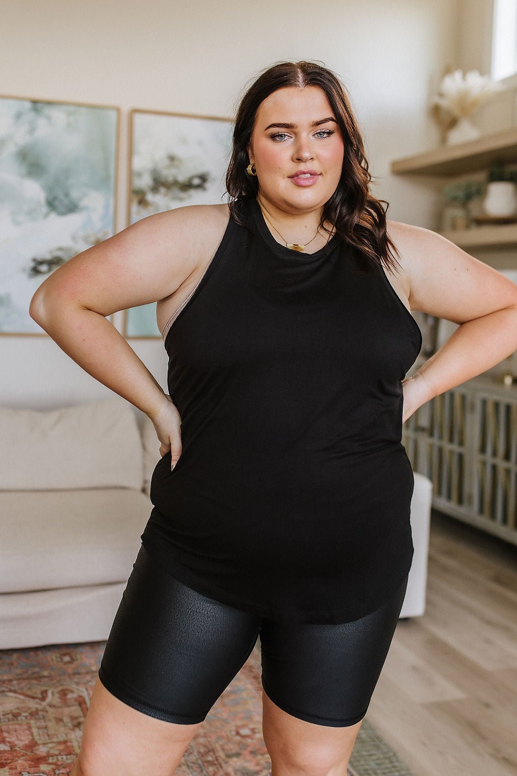 Here to Slay Tank in Black (Online Exclusive) - Uptown Boutique Ramona