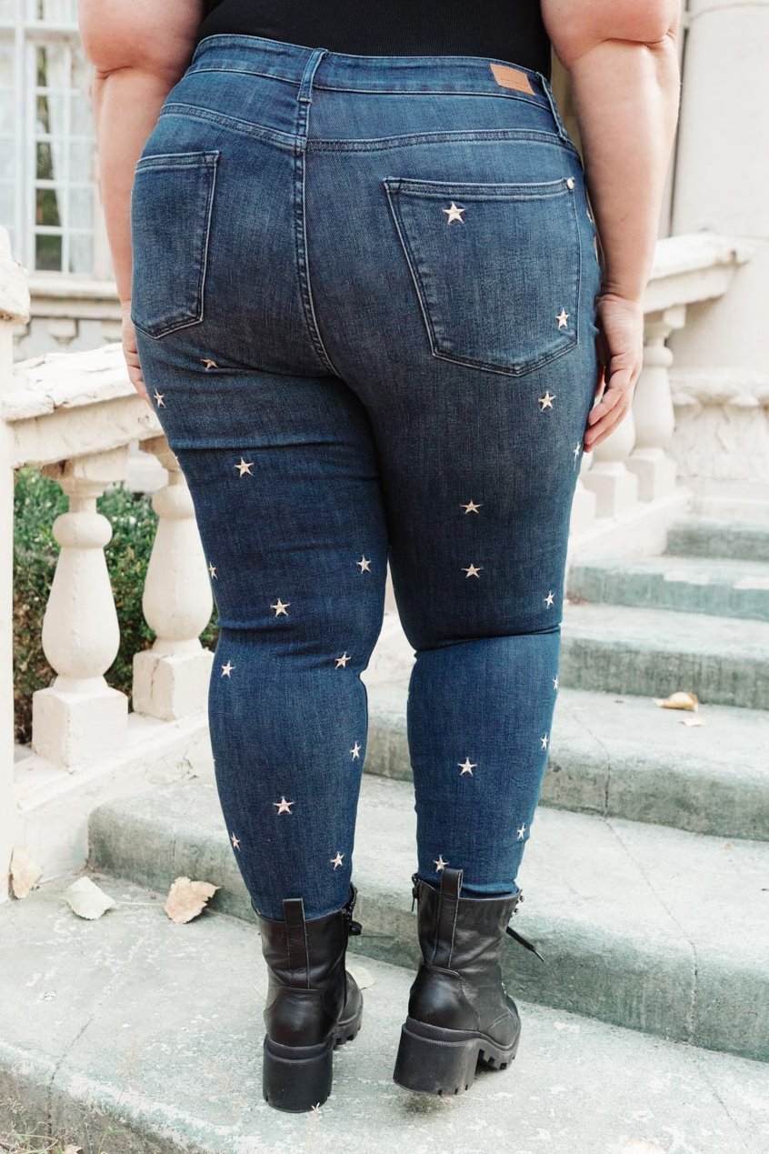 High Rise Starlight Skinnies (Online Exclusive) - Uptown Boutique Ramona