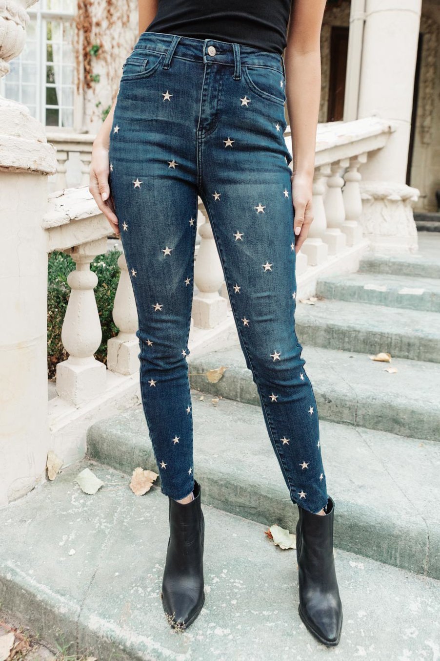 High Rise Starlight Skinnies (Online Exclusive) - Uptown Boutique Ramona