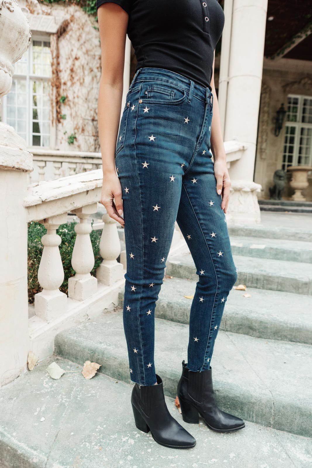 High Rise Starlight Skinnies (Online Exclusive) - Uptown Boutique Ramona