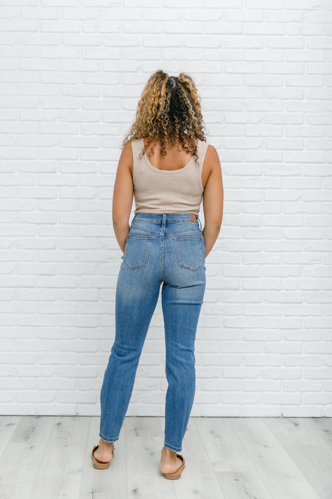 High Waist Slim Fit Jeans (Online Exclusive) - Uptown Boutique Ramona