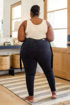 Hilary Side Fringe Skinny Jegging In Black (Online Exclusive) - Uptown Boutique Ramona