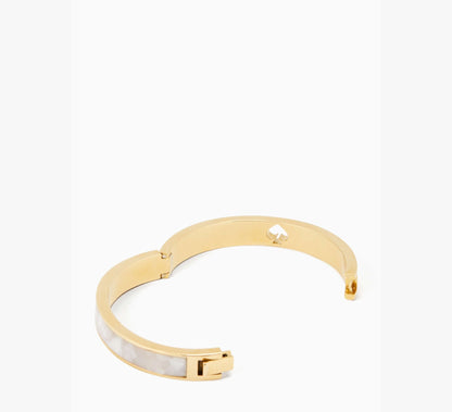 Hole Punch Spade Hinge Bangle - Uptown Boutique Ramona