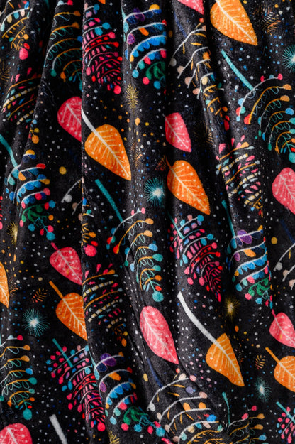 Holiday Fleece Blanket in Neon Trees (Online Exclusive) - Uptown Boutique Ramona