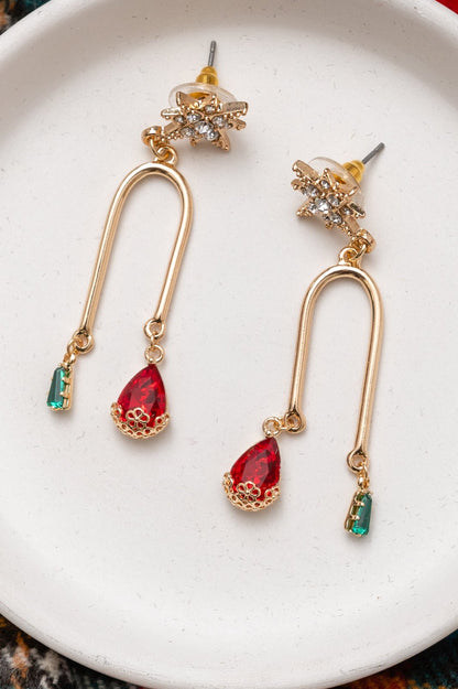 Holiday Star Drop Earrings (Online Exclusive) - Uptown Boutique Ramona