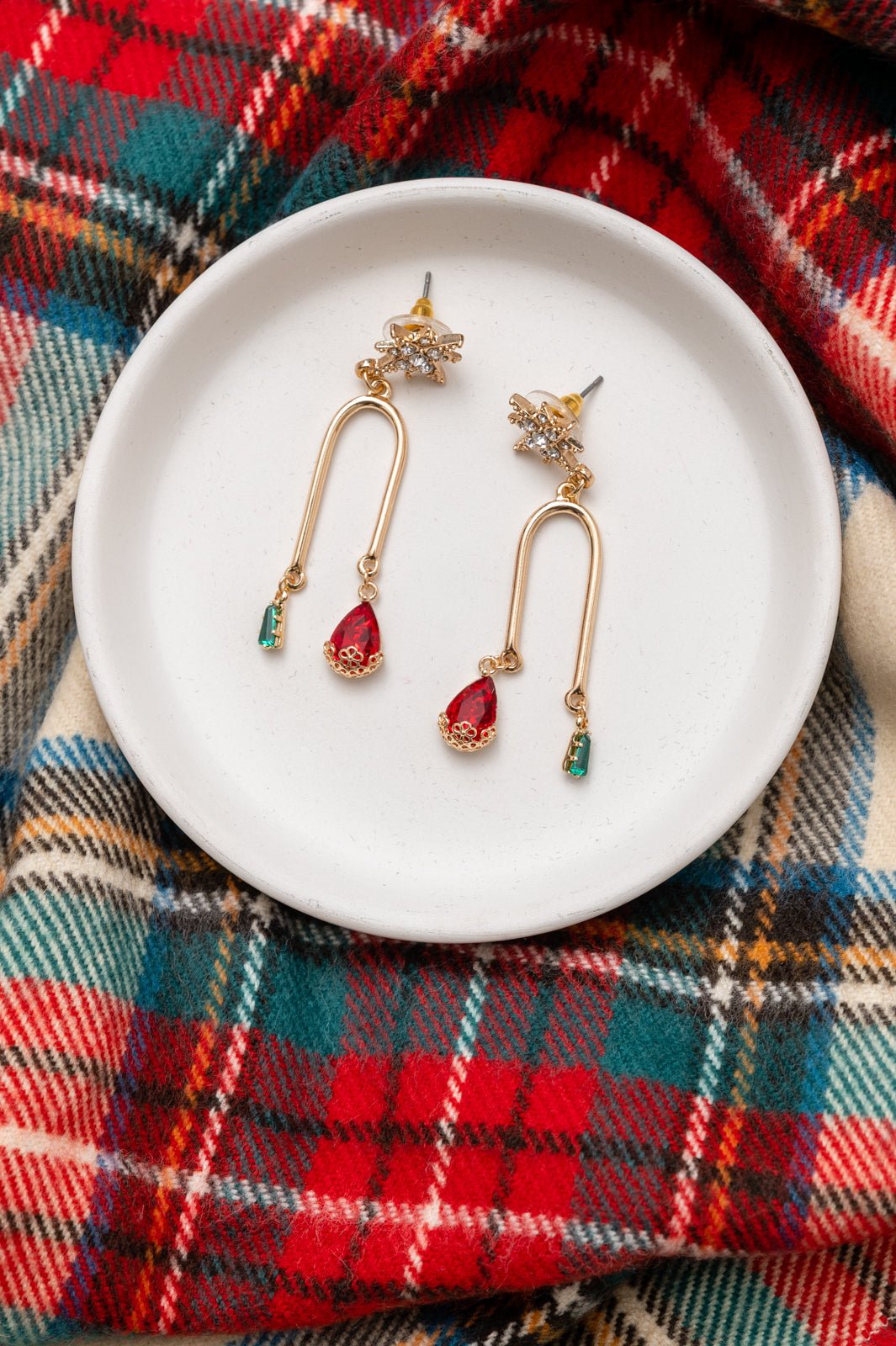 Holiday Star Drop Earrings (Online Exclusive) - Uptown Boutique Ramona