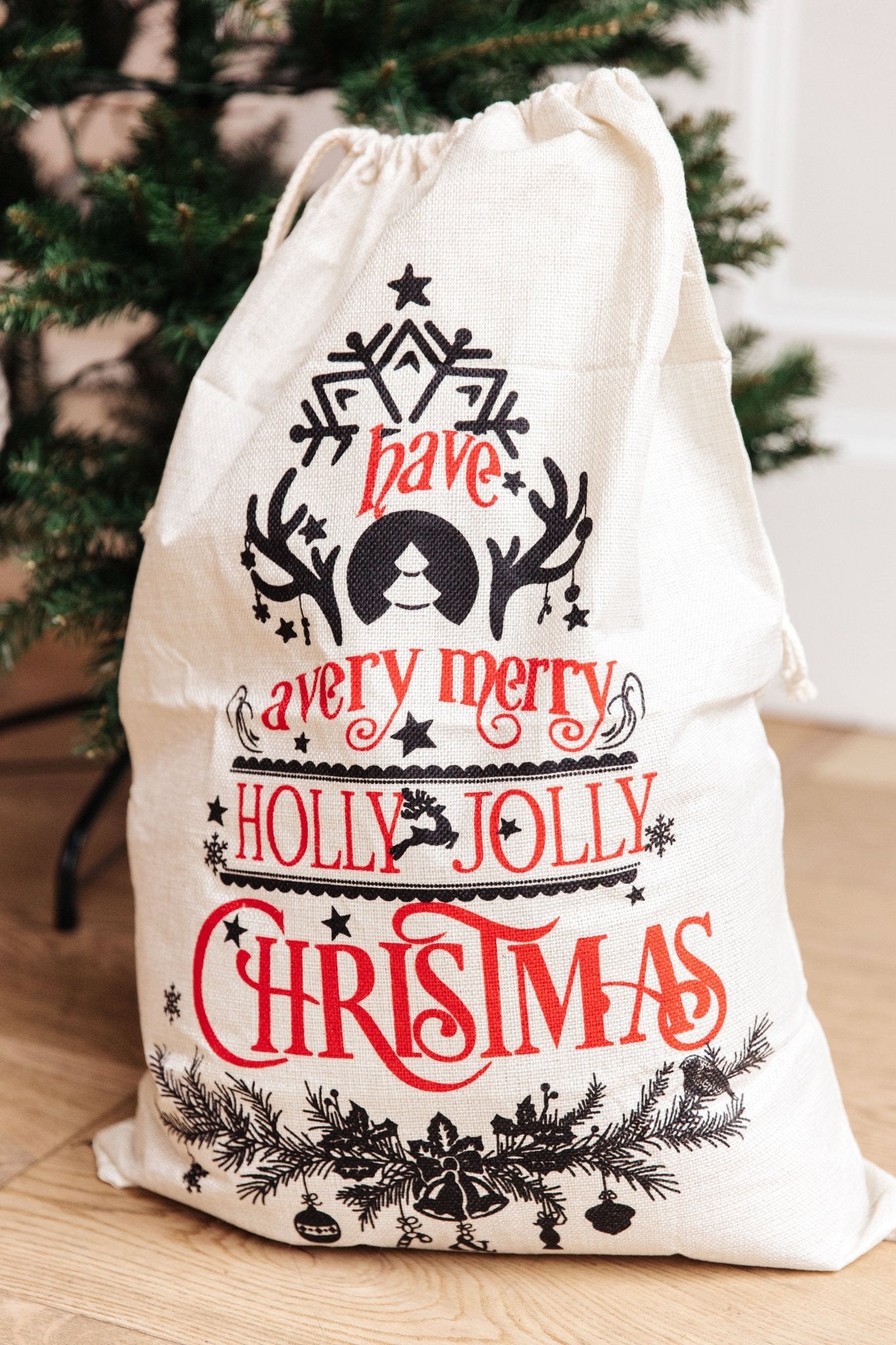 Holly Jolly Santa Sack (Online Exclusive) - Uptown Boutique Ramona