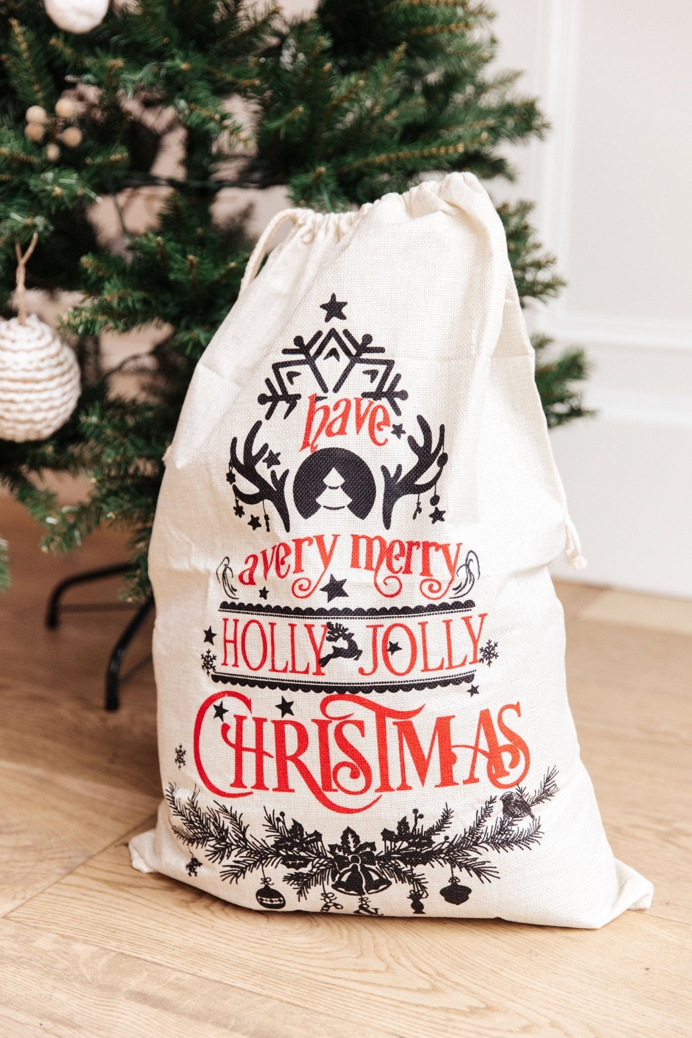 Holly Jolly Santa Sack (Online Exclusive) - Uptown Boutique Ramona