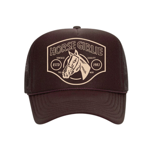 Horse Girlie Trucker Hat - Uptown Boutique Ramona