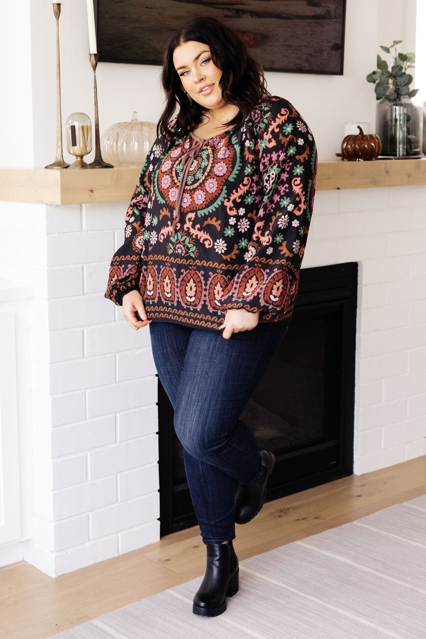 I Feel That Peasant Blouse (Online Exclusive) - Uptown Boutique Ramona