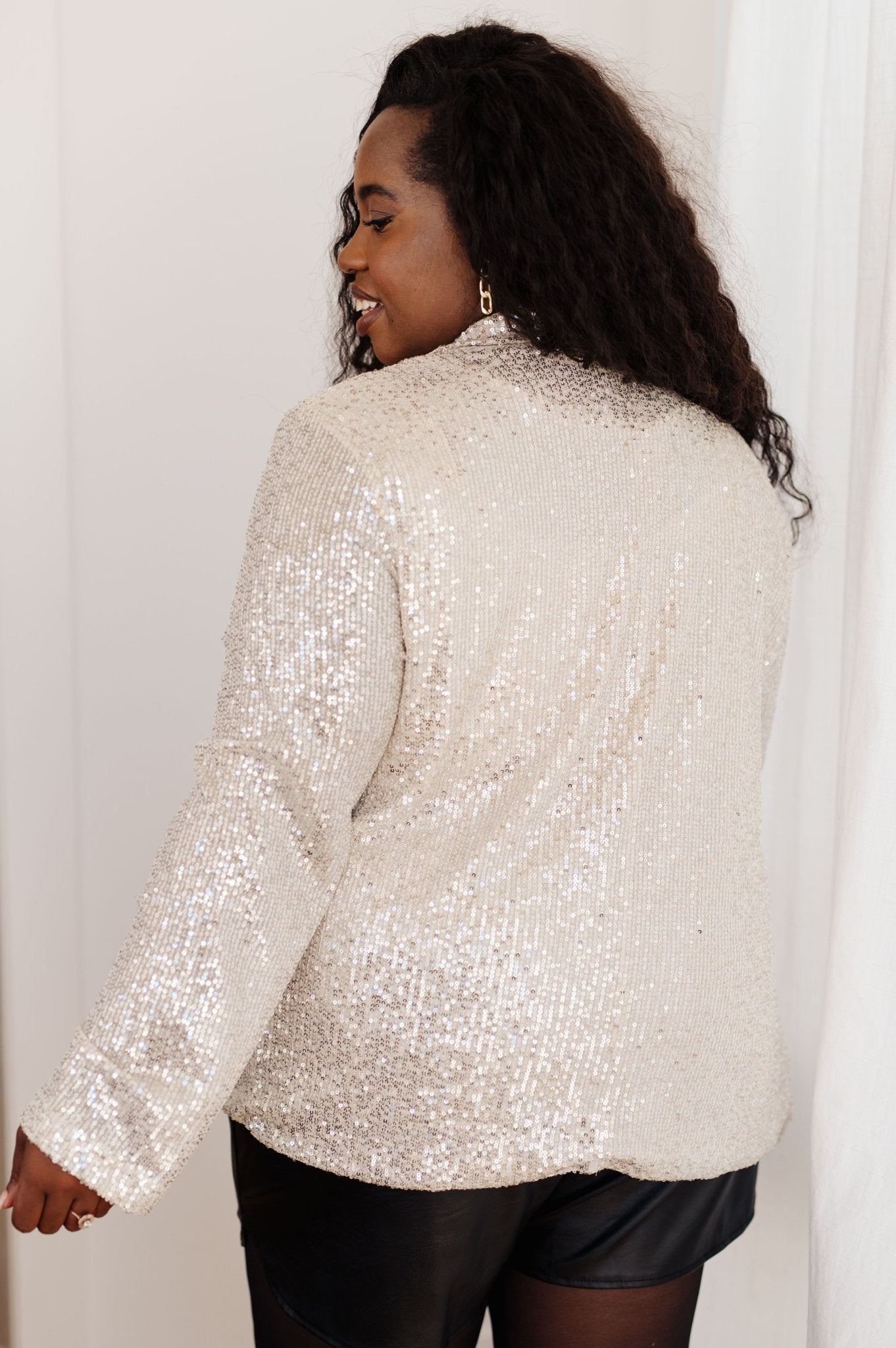 I Know You're Busy Sequin Blazer (Online Exclusive) - Uptown Boutique Ramona