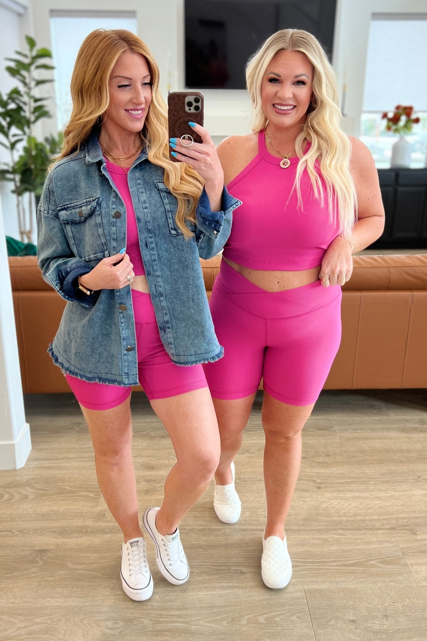 I'm Walkin' Here Biker Shorts (Online Exclusive) - Uptown Boutique Ramona