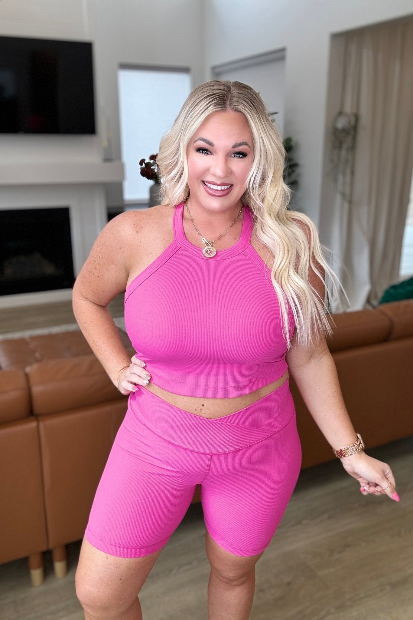 I'm Walkin' Here Biker Shorts (Online Exclusive) - Uptown Boutique Ramona