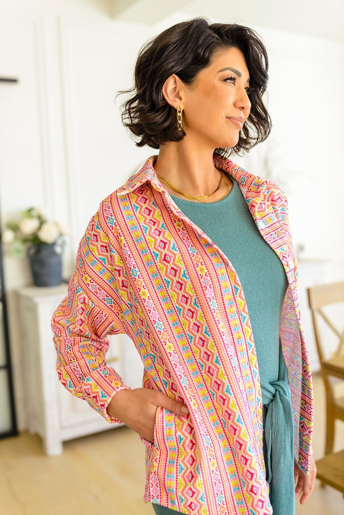 Imagine When Corduroy Button Down (Online Exclusive) - Uptown Boutique Ramona