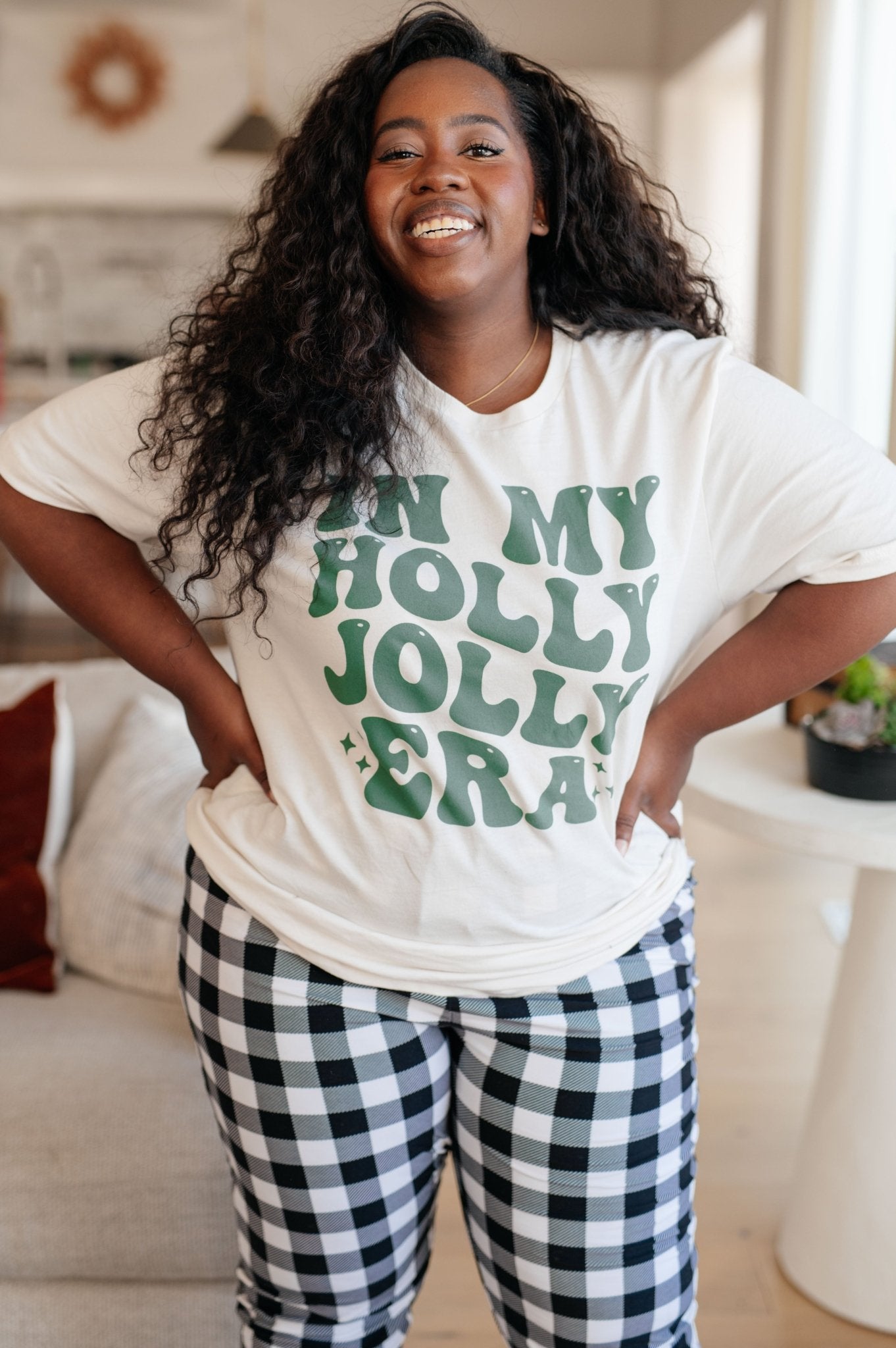 In My Holly Jolly Era Graphic Tee (Online Exclusive) - Uptown Boutique Ramona