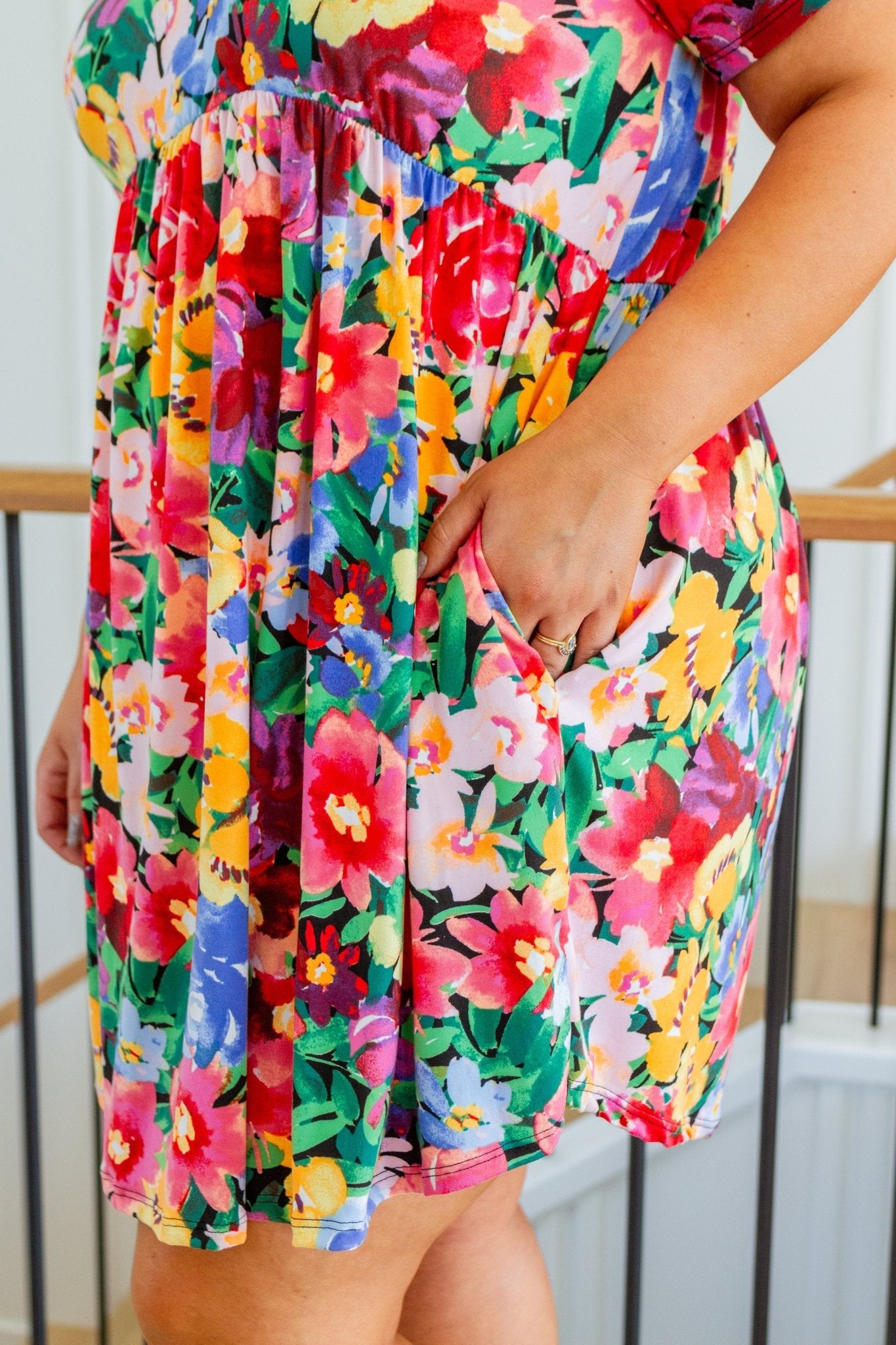 In The Garden Floral Dress (Online Exclusive) - Uptown Boutique Ramona