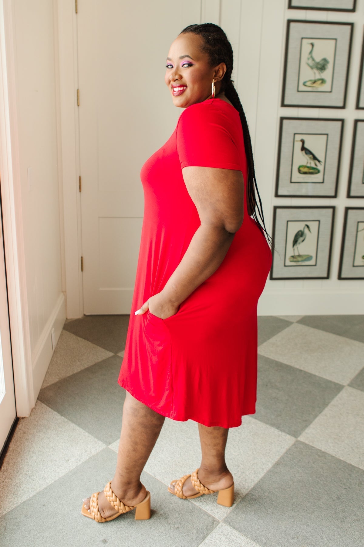 In the Now Dress in Red (Online Exclusive) - Uptown Boutique Ramona