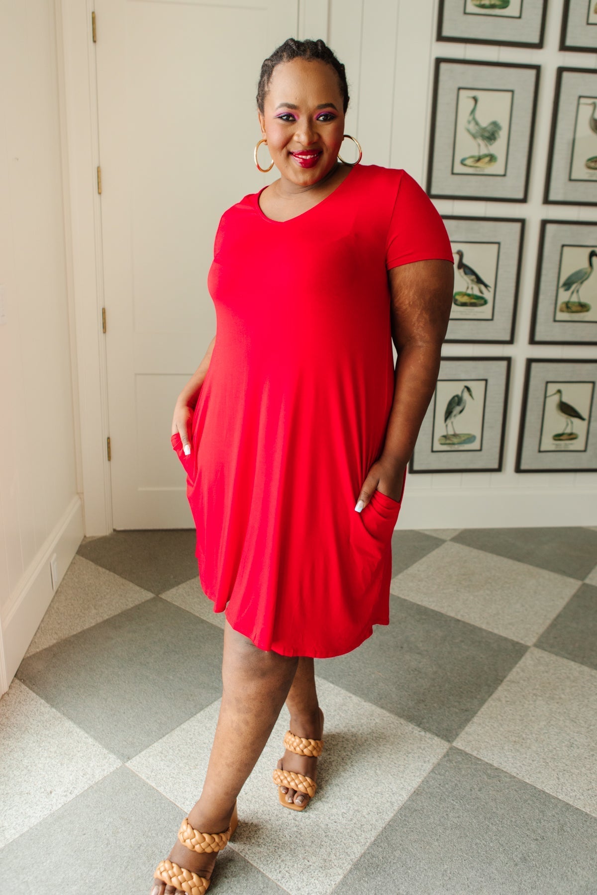 In the Now Dress in Red (Online Exclusive) - Uptown Boutique Ramona