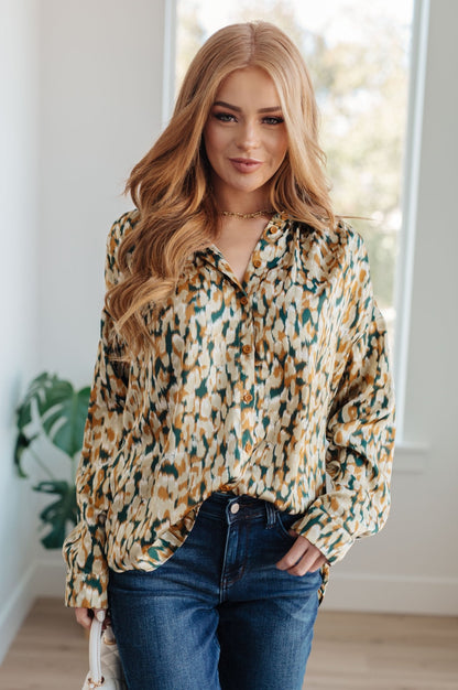 In the Willows Button Up Blouse (Online Exclusive) - Uptown Boutique Ramona