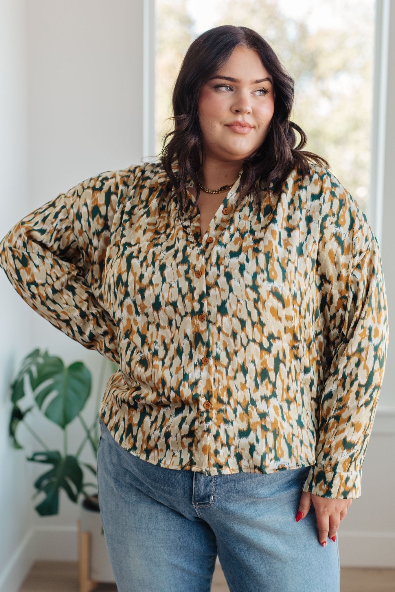 In the Willows Button Up Blouse (Online Exclusive) - Uptown Boutique Ramona