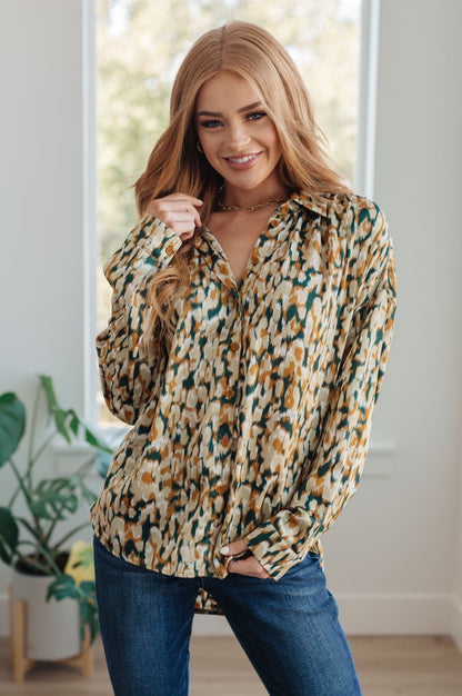 In the Willows Button Up Blouse (Online Exclusive) - Uptown Boutique Ramona