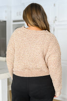 Irish Coffee Knitted Crop V Neck Sweater (Online Exclusive) - Uptown Boutique Ramona