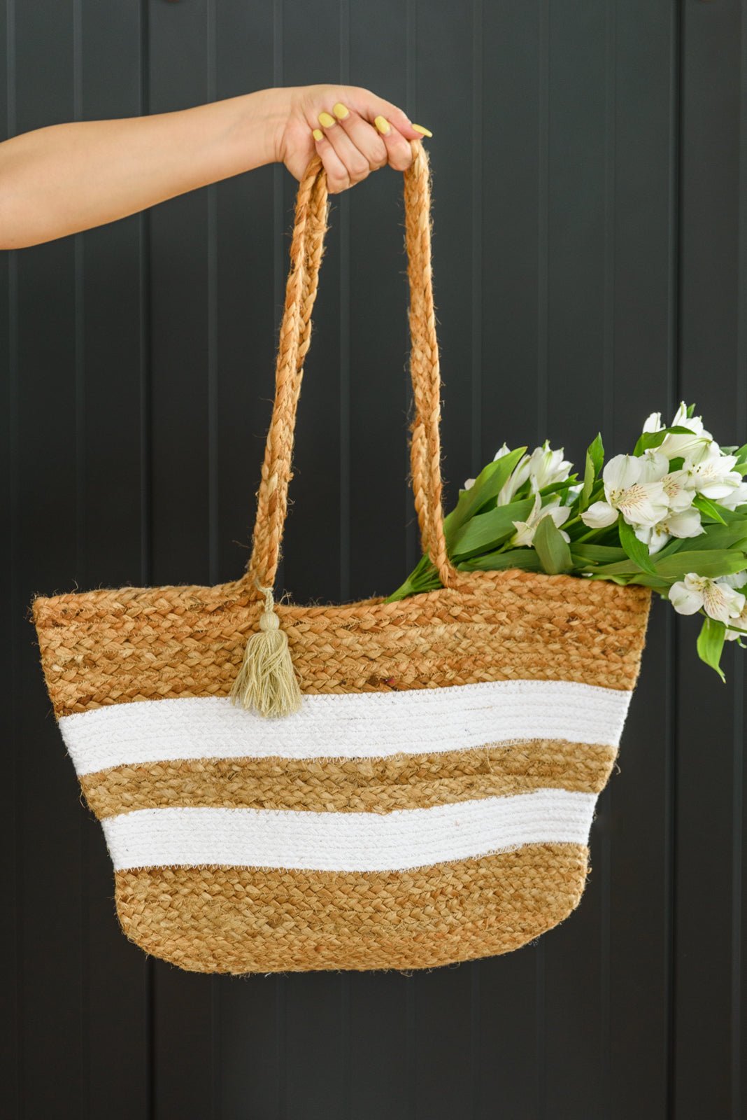 It's All Good Woven Tote (Online Exclusive) - Uptown Boutique Ramona