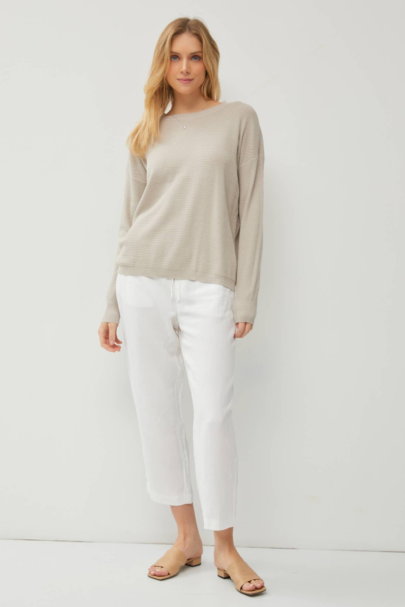 It's Up To You Ribbed Sweater - Uptown Boutique Ramona