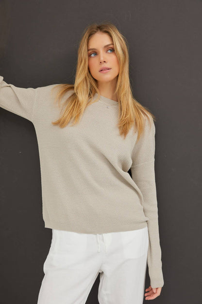 It's Up To You Ribbed Sweater - Uptown Boutique Ramona