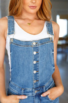 Izzy Control Top Retro Flare Overalls (Online Exclusive) - Uptown Boutique Ramona