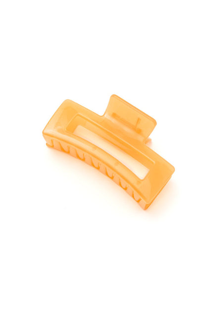 Jelly Rectangle Claw Clip in Sherbet (Online Exclusive) - Uptown Boutique Ramona