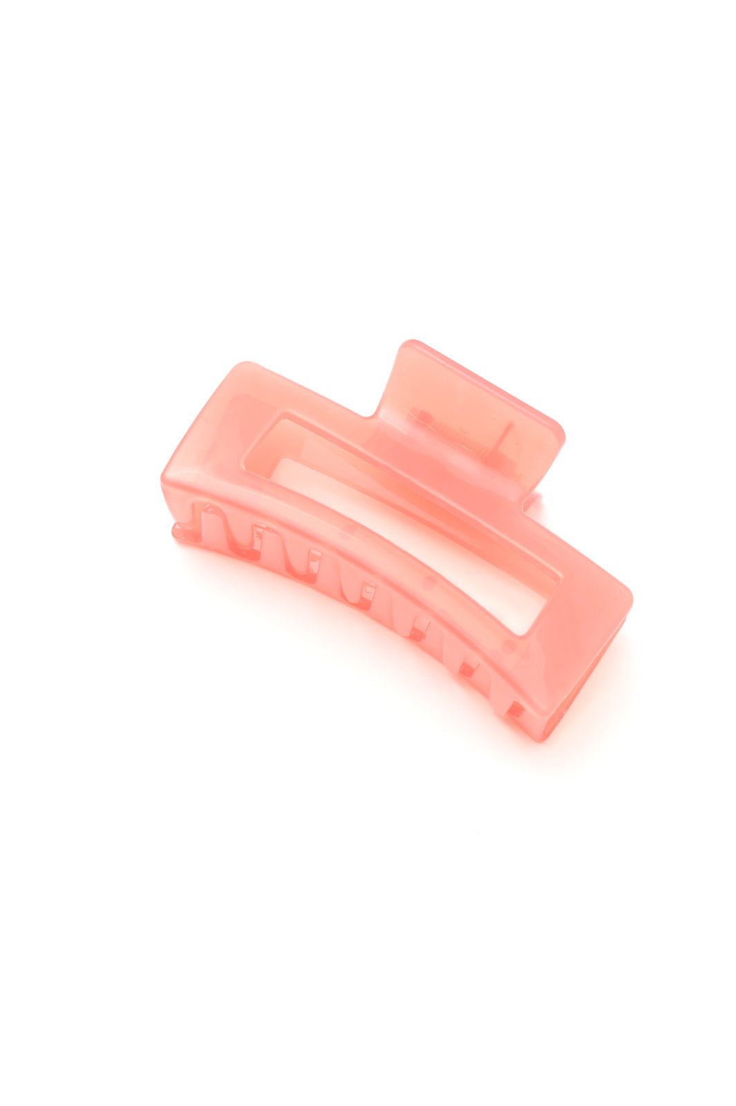 Jelly Rectangle Claw Clip in Watermelon (Online Exclusive) - Uptown Boutique Ramona