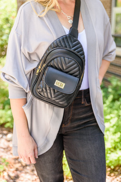 Jordie Black Sling Bag (Online Exclusive) - Uptown Boutique Ramona