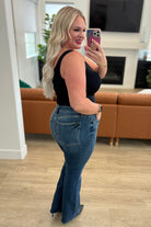 Josephine Mid Rise Raw Hem Bootcut Jeans (Online Exclusive) - Uptown Boutique Ramona