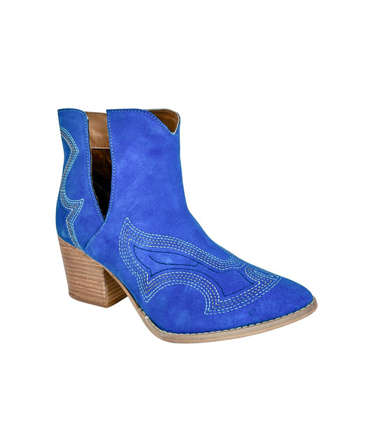 Journee Ankle Boots in Blue (Online Exclusive)