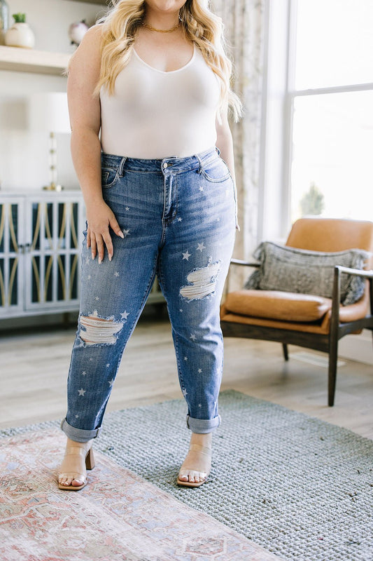 Juliet Star Crossed Boyfriend Jeans (Online Exclusive) - Uptown Boutique Ramona