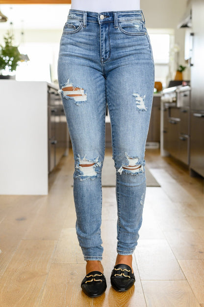 Juno Tall Skinny Destroyed Jeans (Online Exclusive) - Uptown Boutique Ramona