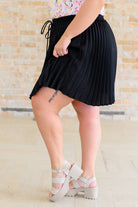 Just a Flirt Pleated Skirt in Black - Uptown Boutique Ramona